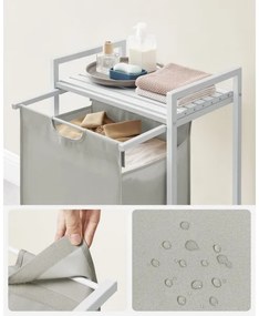 Cesto porta biancheria REX bianco