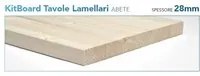 Tavola lamellare 28x1200x300