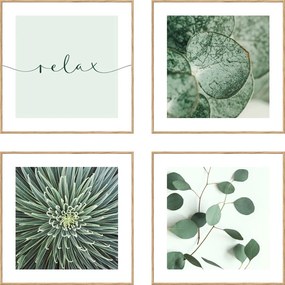 Set di dipinti 4 pz 30x30 cm Relax – knor