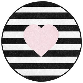 Tappeto per bambini bianco e nero ø 120 cm Comfort - Mila Home