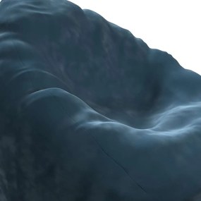 Borsa blu per sedersi Posh Velvet - Yellow Tipi