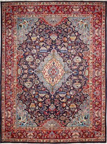 Kashan Tappeto persiano 390 x 290 Blu (Iran) Annodato A Mano