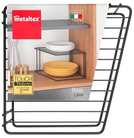 Ripiano aggiuntivo nero per mobile da cucina Lava Boxe - Metaltex