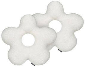 Set di 2 cuscini peluche bianco 40 x 40 cm CAMPONULA Beliani