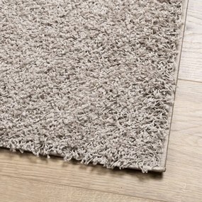 Tappeto Shaggy a Pelo Lungo Moderno Beige 100x200 cm