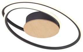 Plafoniera di design in legno con LED dimmerabile a 3 livelli - Rowan