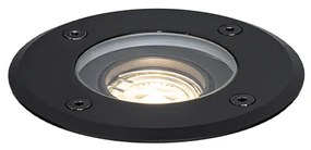 Faretto da terra per esterni moderno nero 35 mm orientabile IP65 - Delux