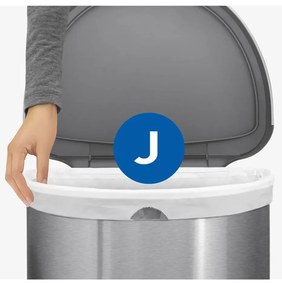 Bidone a pedale in acciaio inox 45 l - simplehuman