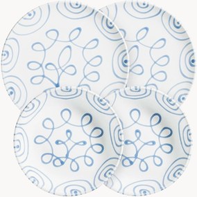 Servizio di piatti fatto a mano Blaugeflammt, 2 persone, set da 4