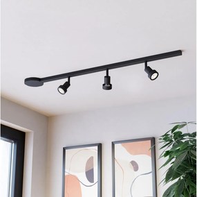 Eglo 901653 - Set di 3 faretti EASYT 3xGU10/10W/230V nero