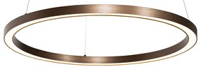 Lampada a sospensione bronzo 60 cm con LED dimmerabile a 3 livelli - Girello