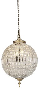 Lampadario Art Déco cristallo 50cm oro - Kasbah