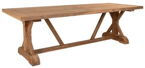 Tavolo da pranzo in legno di teak da giardino 100x240 cm Volos - House Nordic