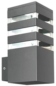LED RGBW dimmerabile applique da esterno TEKSAS 1xE27/9W/230V IP44 antracite
