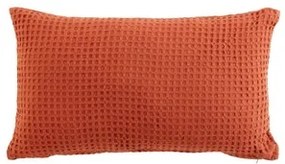 Douceur d intérieur  cuscini COUSSIN DEHOUSSABLE 30 x 50 CM COTON UNI GAUFRETTE TERRACOTTA  Douceur d intérieur