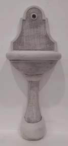 Fontana a parete CREMA PICCOLA in cemento H 104 cm, 44 x 30 cm