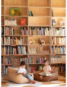 Pouf a sacco per bambini marrone con rivestimento in velluto a coste Chair – Wigiwama