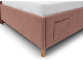 Letto per bambini rosa con contenitore 90x200 cm Fun - Meise Möbel