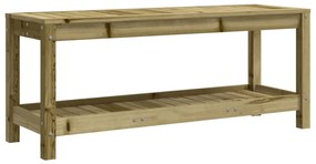 Panca da Giardino 108x35x45 cm Legno Massello Pino Impregnato