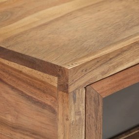 Tavolo consolle 90x35x76 cm in legno massello d&#039;acacia