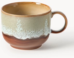 Tazza fatta a mano con smalto reattivo 70's