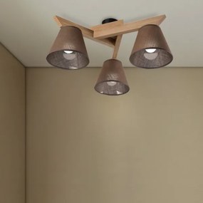 Brilagi - LED  Lampadario a plafone ANTHONY 3xE14/40W/230V quercia/marrone