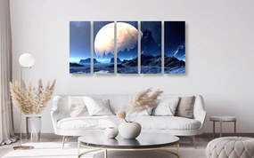 Quadri 5 pezzi – Paesaggio fantastico