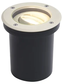 Faretto da terra moderno beige GU10 50mm regolabile IP65 - Delux