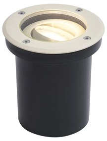 Faretto da terra moderno grigio beige GU10 50mm regolabile IP65 - Delux