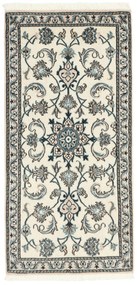 Nain Tappeto persiano 140 x 70 Beige (Iran) Annodato A Mano