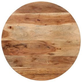 Tavolino salotto 55x55x45cm in legno massello di acacia e ferro