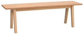 Panca da pranzo in legno con decoro in rovere , 144 x 38 cm Melfort - Rowico