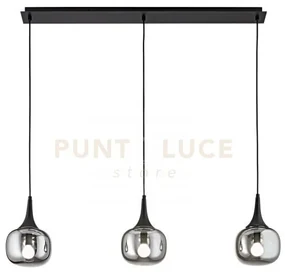 Sospensione jaipur fume'/nera 3xe14 97x150cm i-jaipur-sq3-gr