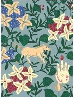 Coordonne Carta da parati Neo-Flowery - Blue