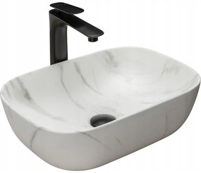 Lavabo da appoggio  Rea Belinda Marble Mat