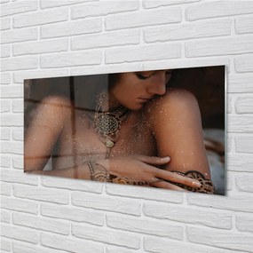 Quadro acrilico Donna gioiello 100x50 cm
