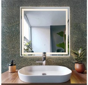 Globo 84037 - Specchio LED dimmerabile con retroilluminazione RIVAS LED/10W/230V 50x50 cm