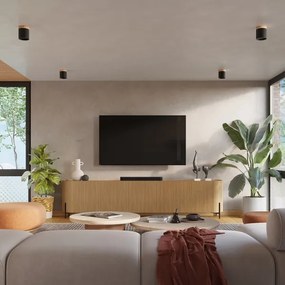 Sollux SL.1349 - Faretto RIF 1xGU10/10W/230V diametro 12 cm nero