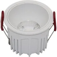 Faretto Da Incasso Moderno Alfa Led Alluminio Bianco Led Diffusore Bianco 15W