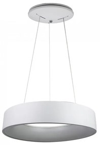 Lampada Led A Sospensione Moderno Circolare Colore Bianco Diametro 450mm 25W 3000K Dimmerabile SKU-3992