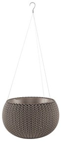 Vaso per fiori in plastica da appendere/parete ø 36 cm Cozy Harvest Brown – Keter