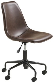 Sedia da ufficio marrone scuro Monaco – House Nordic