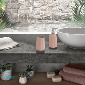 Gedy "Marika" Set Accessori Da Bagno 2 Pezzi Finitura Rosa