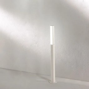 Paletto per esterni a LED in alluminio Bianco TOMMY H90 cm