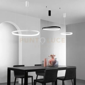 Sospensione led klapton bianca 40w 6160lm cct 45x3,5x150cm led-klap...