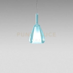Ofelia s/11 mini -  vetro blu-trasparente e portalampada bianco att...