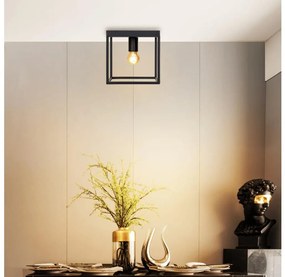 Aigostar - Plafoniera 1xE27/40W/230V nero