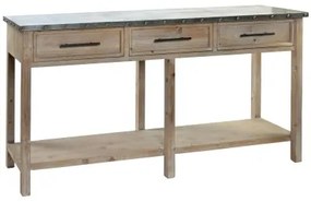 Consolle DKD Home Decor Legno Alluminio 160 x 40,5 x 81 cm