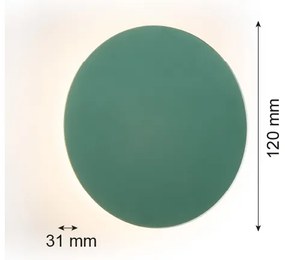 Argon 8323 - Applique a LED OREGON PLUS LED/3W/230V 3000K 12 cm verde