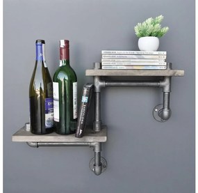 Mensola da parete BORURAF 30x55 cm abete